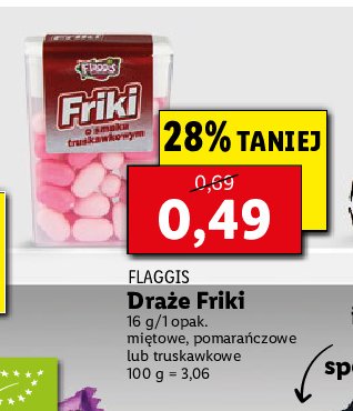 Drażetki friki pomarańczowe Flaggis promocja