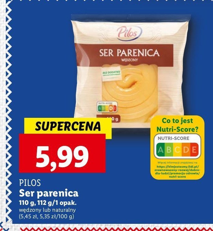 Ser parenica naturalny Pilos promocja