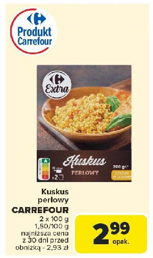 Kuskus perłowy Carrefour extra promocja