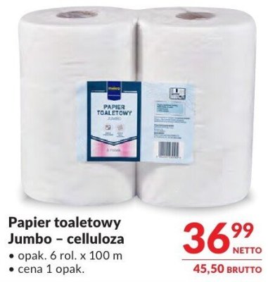 Papier toaletowy Jumbo - celuloza promocja w Makro