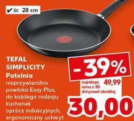 Patelnia simplicity 28 cm Tefal promocja