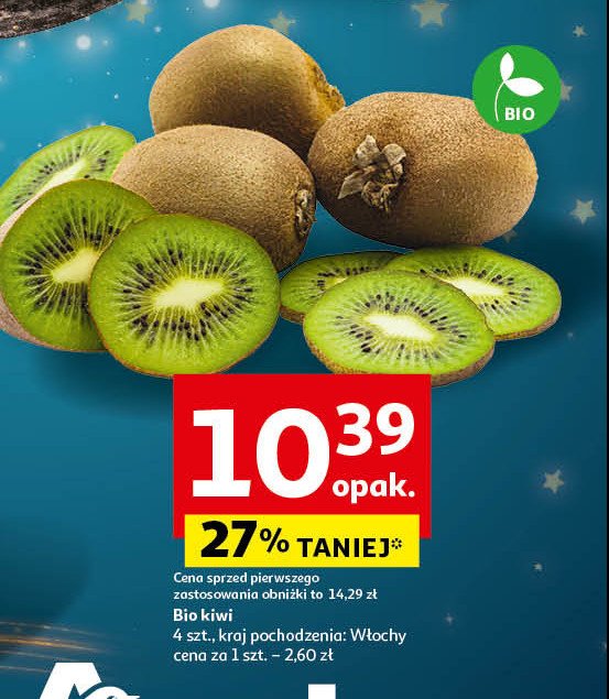 Kiwi bio promocja w Auchan