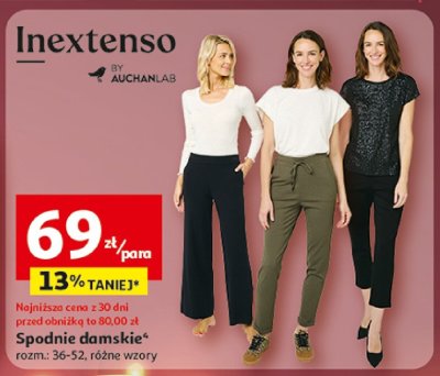 Spodnie damskie promocja w Auchan