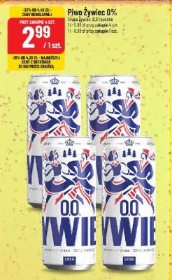 Piwo Żywiec 0% promocja w POLOmarket