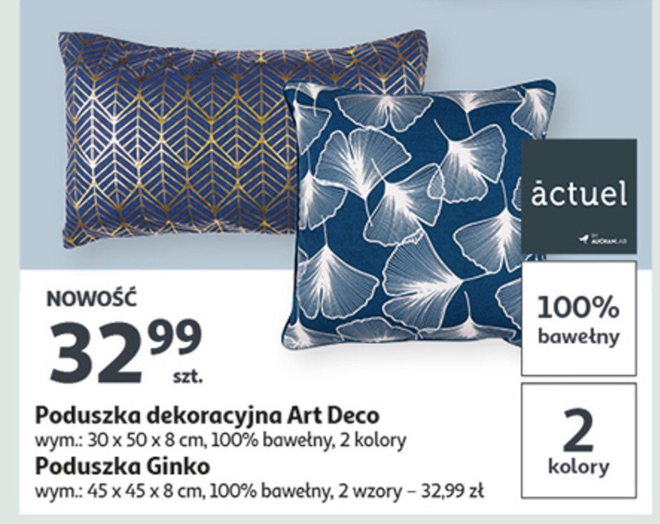 Poduszka art deco 30 x 50 x 8 cm promocja