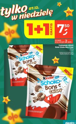 Czekoladowe cukierki Schoko-Bons Crispy promocja w Dealz