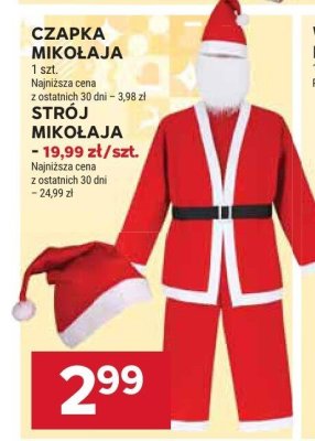 Czapka mikołaja promocja w Stokrotka