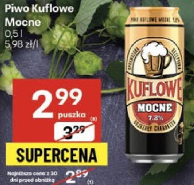 Piwo Kuflowe Mocne 0,5 l promocja w Delikatesy Centrum