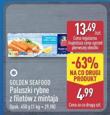 Paluszki rybne z filetów z mintaja promocja w Aldi