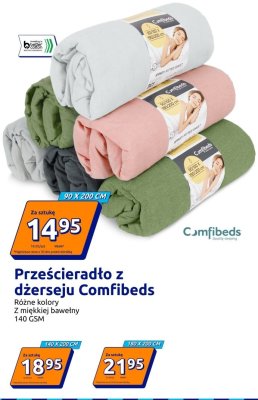 Prześcieradło z dżerseju Comfibeds 90x200cm promocja w Action