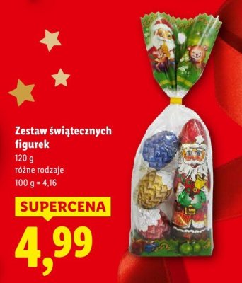 Zestaw świątecznych figurek promocja w Lidl
