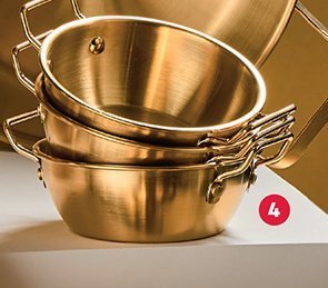 Zestaw 3 naczyń z uchwytami o śr. 13 cm promocja w Biedronka