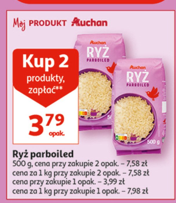 Ryż parboiled Auchan promocja