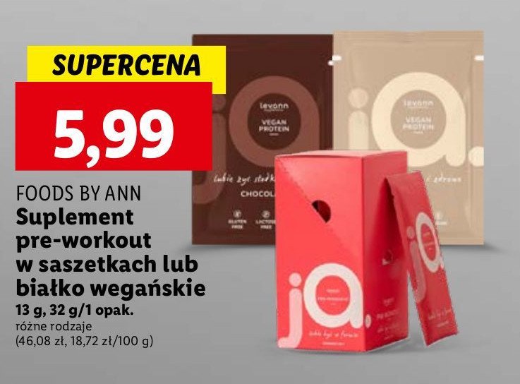 Białko wegańskie truskawkowe Foods by ann promocja