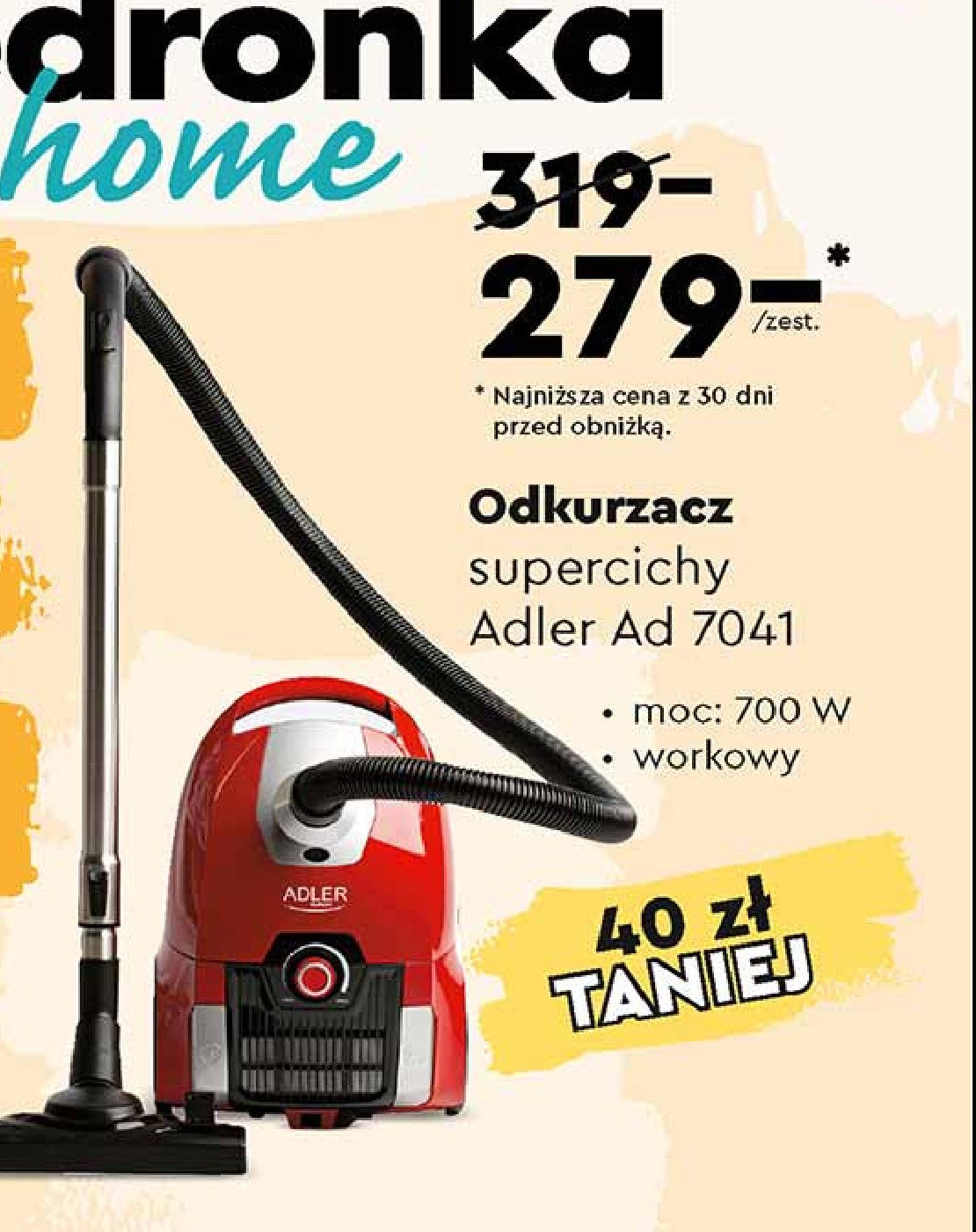 Odkurzacz ad 7041 Adler promocja