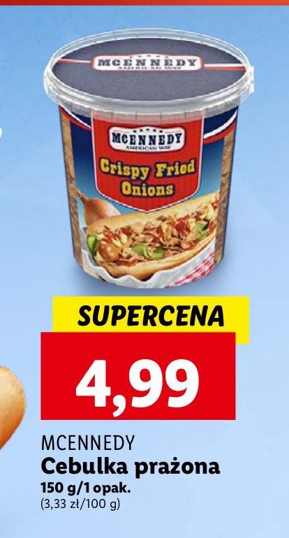 Cebula prażona Mcennedy promocja