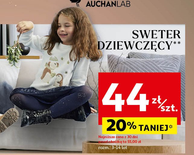 Sweter dziewczęcy In extenso promocja