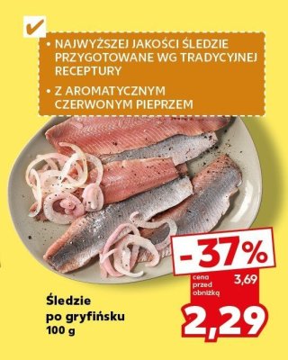 Śledzie po gryfińsku promocja w Kaufland