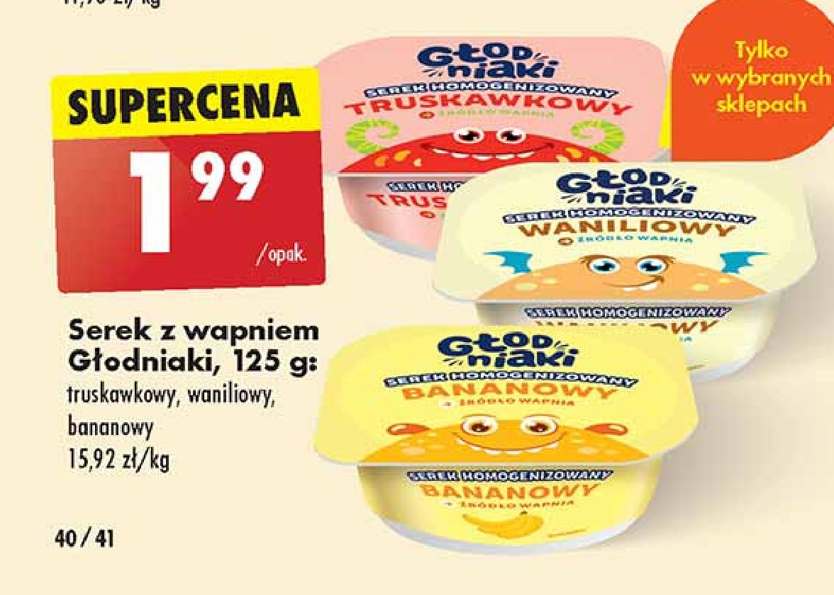 Serek z wapniem bananowy Głodniaki promocja