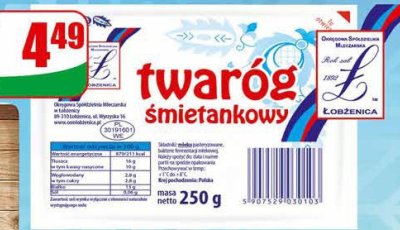 Twaróg śmietankowy promocja w Dino