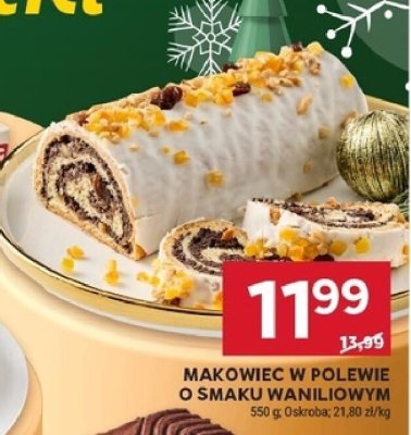 Makowiec w polewie o smaku waniliowym promocja w Stokrotka