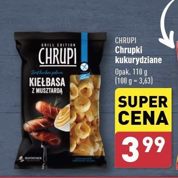 Chrupki o smaku kiełbasy z musztardą Chrupi promocja