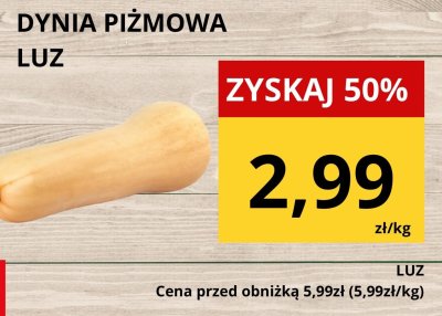 Dynia piżmowa luz Supeco promocja w Supeco