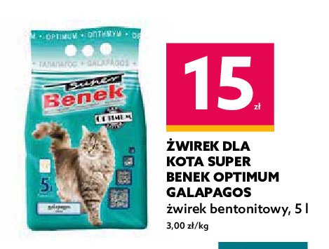 Żwirek dla kota galapagos Benek promocja