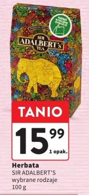 Herbata SIR ADALBERT'S, wybrane rodzaje, 100 g promocja w Intermarche