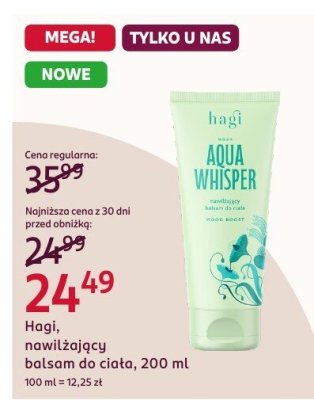Balsam do ciała Hagi 200 ml promocja w Rossmann