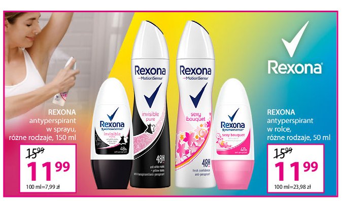 Dezodorant sexy bouquet Rexona motionsense promocja