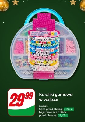 Koraliki gumowe w walizce Dino promocja w Dino