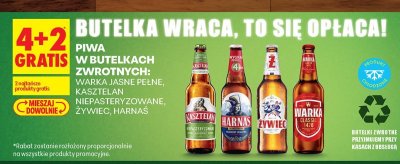 Piwo Warka Jasne Pełne promocja w Biedronka