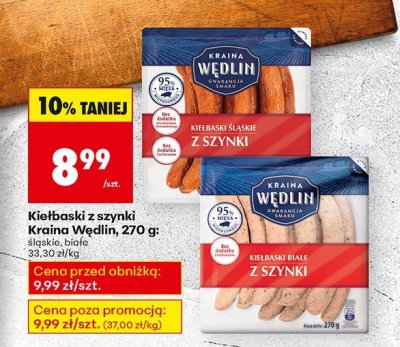 Kiełbaski z szynki śląskie promocja w Biedronka