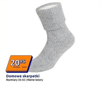 Skarpetki domowe promocja w Action