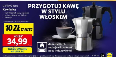 Kawiarka 330 ml LIVARNO HOME promocja