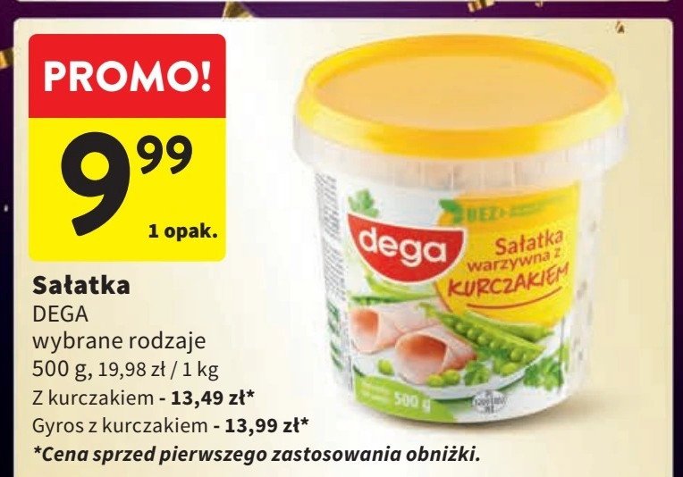 Sałatka warzywna a'la gyros Dega promocja w Intermarche