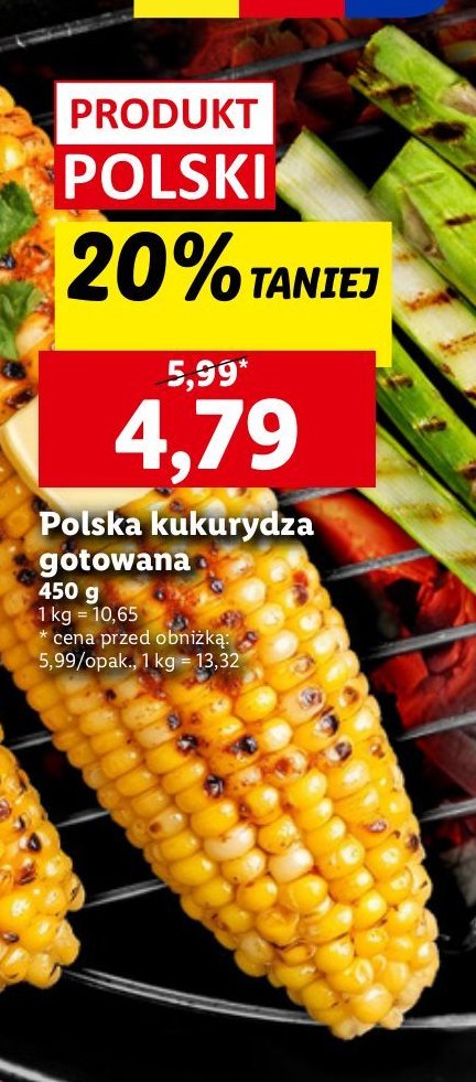 Kukurydza gotowana promocja