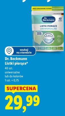 Listki Dr. Beckmann porące uniwersalne lub do kolorów promocja w Lidl