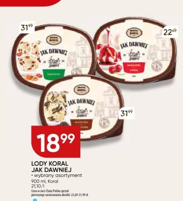 Lody Koral Jak Dawniej promocja w Chata Polska