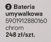 Bateria umywalkowa Orinoco chrom promocja w Castorama