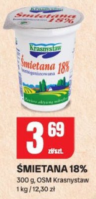 Śmietana 18% promocja w Chorten