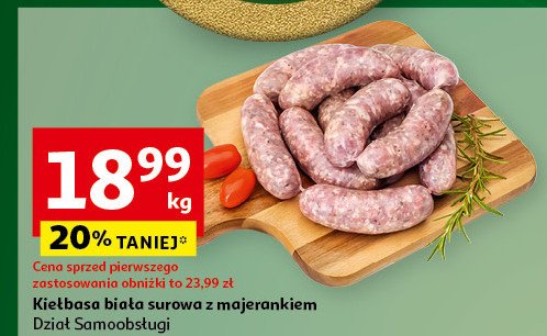 Kiełbasa biała surowa majerankowa promocja