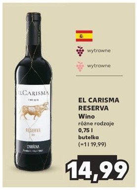 Wino El carisma reserva promocja