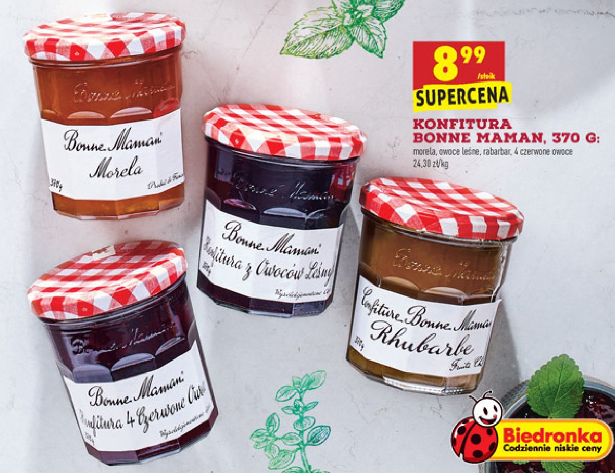Konfitura 4 czerwone owoce Bonne maman promocja