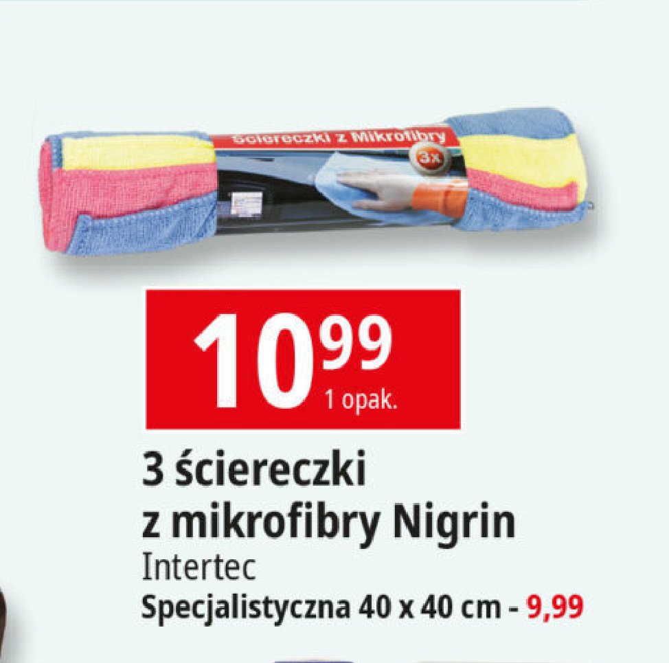 Ściereczka specjalistyczna 40 cm Nigrin promocja w Leclerc