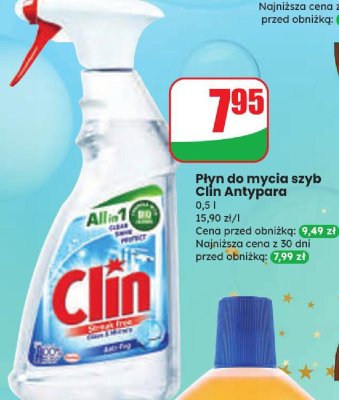 Płyn do mycia szyb Clin Antypara promocja w Dino