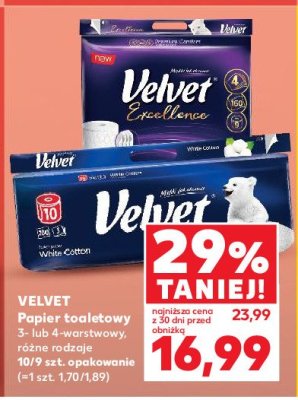Papier toaletowy premium komfort Velvet excellence promocja