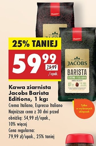 Kawa Jacobs barista editions crema italiano promocja