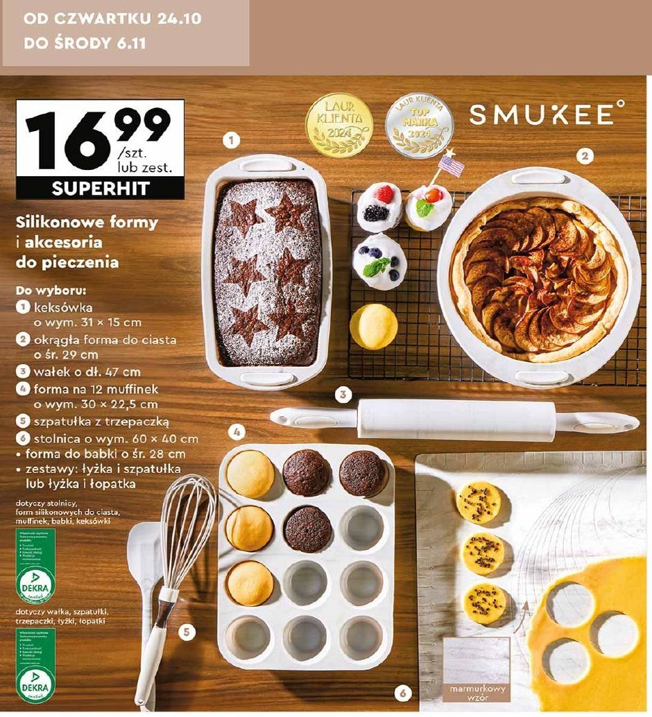 Forma silikonowa do 12 muffinek Smukee kitchen promocja